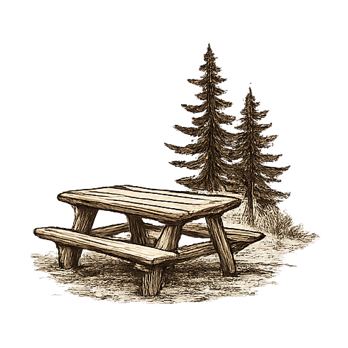 picnic tables