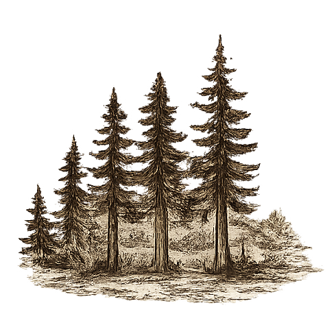mature shade trees